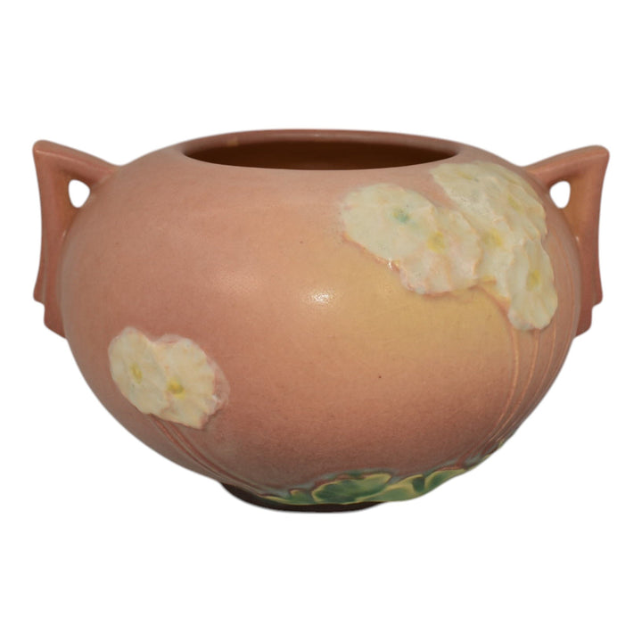 Roseville Primrose Pink 1936 Vintage Art Deco Pottery Ceramic Bowl 284-4 - Just Art Pottery