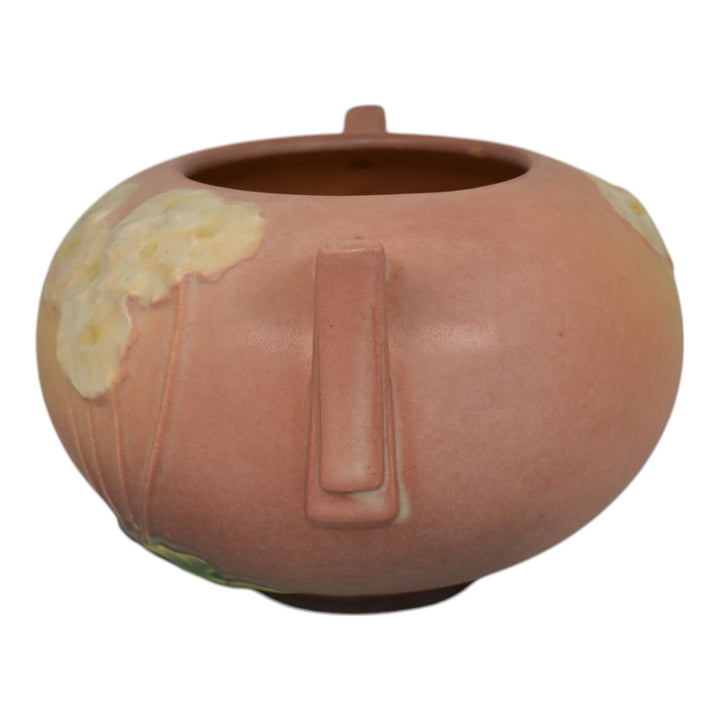 Roseville Primrose Pink 1936 Vintage Art Deco Pottery Ceramic Bowl 284-4 - Just Art Pottery