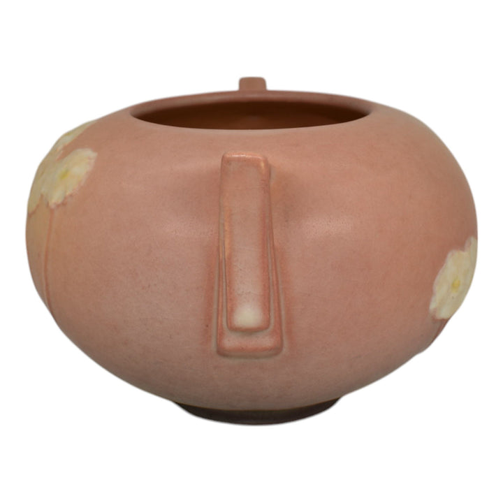 Roseville Primrose Pink 1936 Vintage Art Deco Pottery Ceramic Bowl 284-4 - Just Art Pottery