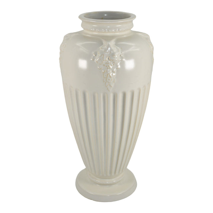 Roseville Ivory II Savona 1932 Vintage Art Pottery Ceramic Flower Vase 222-12 - Just Art Pottery