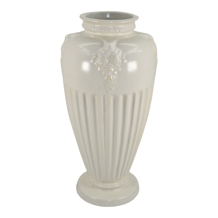 Roseville Ivory II Savona 1932 Vintage Art Pottery Ceramic Flower Vase 222-12 - Just Art Pottery