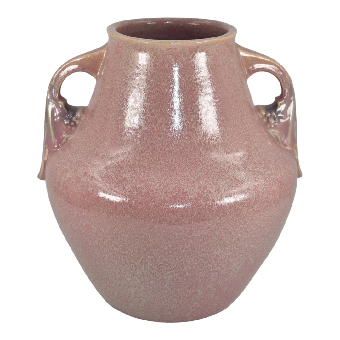 Roseville Tuscany Pink 1927 Vintage Art Deco Pottery Ceramic Flower Vase 348-10