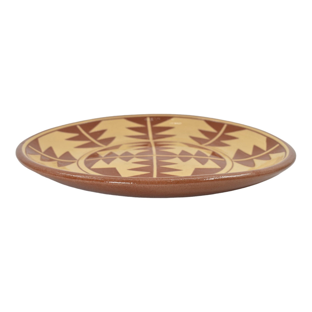 Pine Ridge Sioux Dakota Native American Art Pottery Hand Made Ceramic Plate Cox - Just Art Pottery