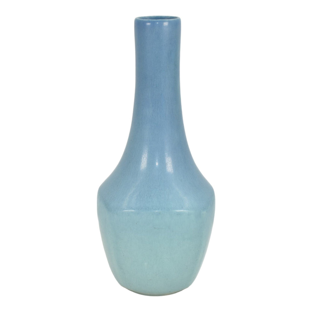 Rookwood 1922 Vintage Arts And Crafts Pottery Matte Blue Ceramic Vase 1697 - Just Art Pottery