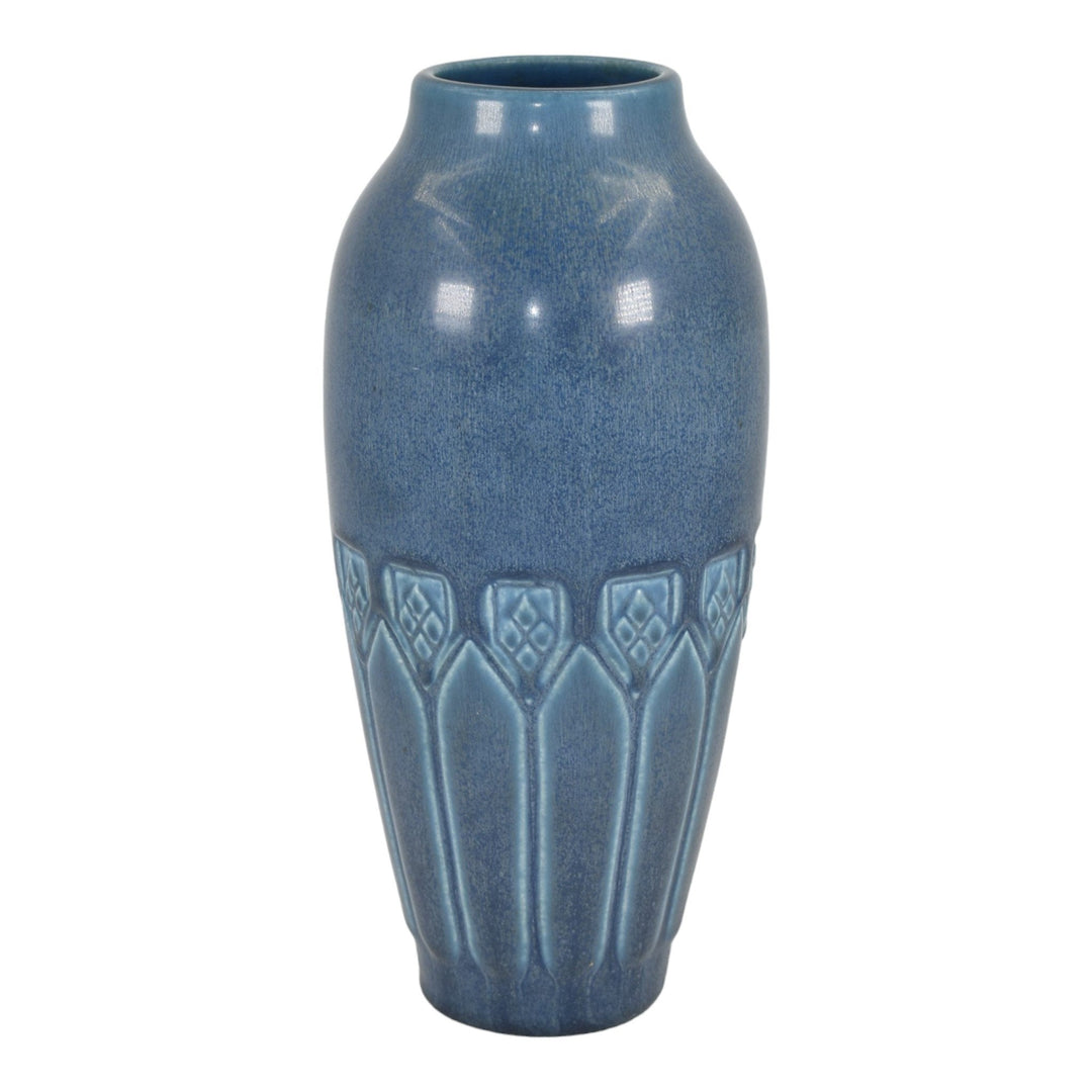 Rookwood 1930 Vintage Art Deco Pottery Blue Ceramic Flower Vase 2394 - Just Art Pottery
