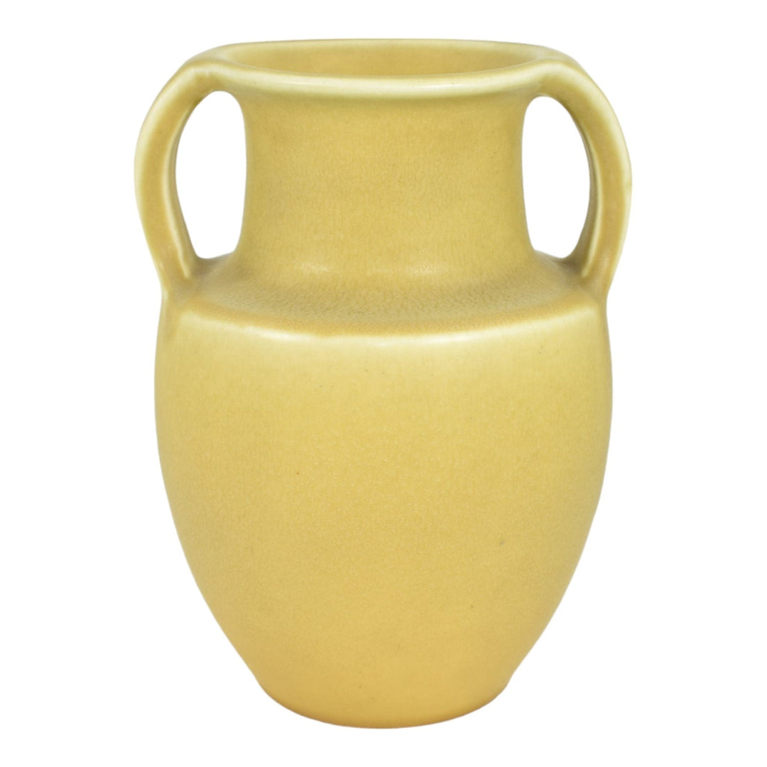Rookwood 1917 Vintage Arts And Crafts Pottery Matte Yellow Ceramic Vase 2426 - Just Art Pottery