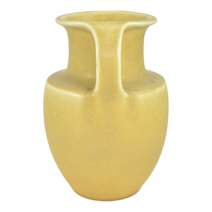 Rookwood 1917 Vintage Arts And Crafts Pottery Matte Yellow Ceramic Vase 2426 - Just Art Pottery