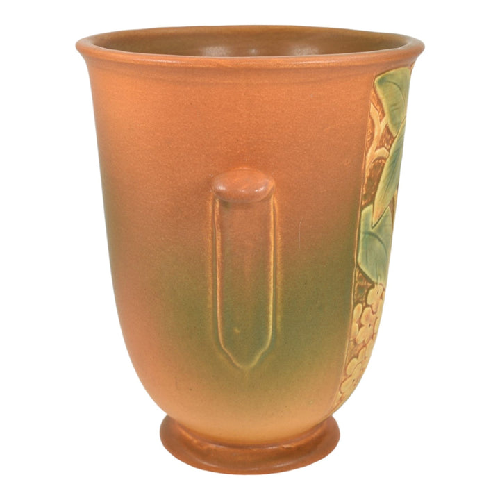 Weller Velva Brown 1928-33 Vintage Art Deco Pottery Handled Ceramic Vase - Just Art Pottery