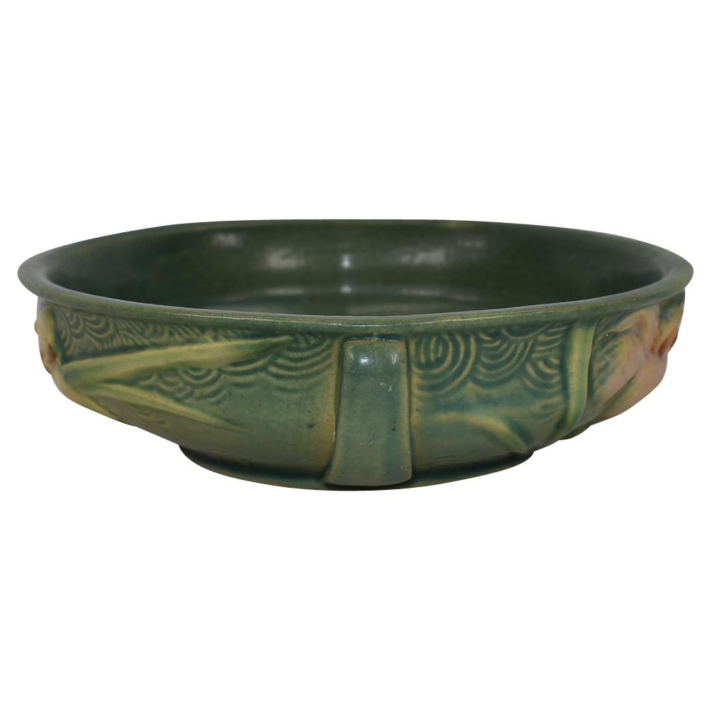 Roseville Zephyr Lily Green 1946 Vintage Art Pottery Ceramic Bowl 472-6 - Just Art Pottery