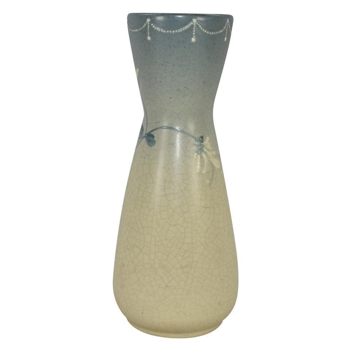 Roseville Pottery Rozane Ware Light 1901 Squeeze Bag Variant Vase - Just Art Pottery