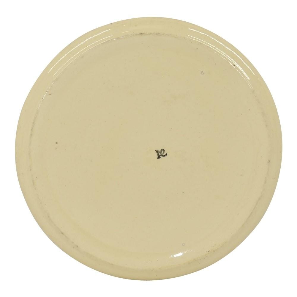 Roseville Juvenile Creamware 1910 Art Pottery Rolled Edge Sunbonnet Sue Plate - Just Art Pottery