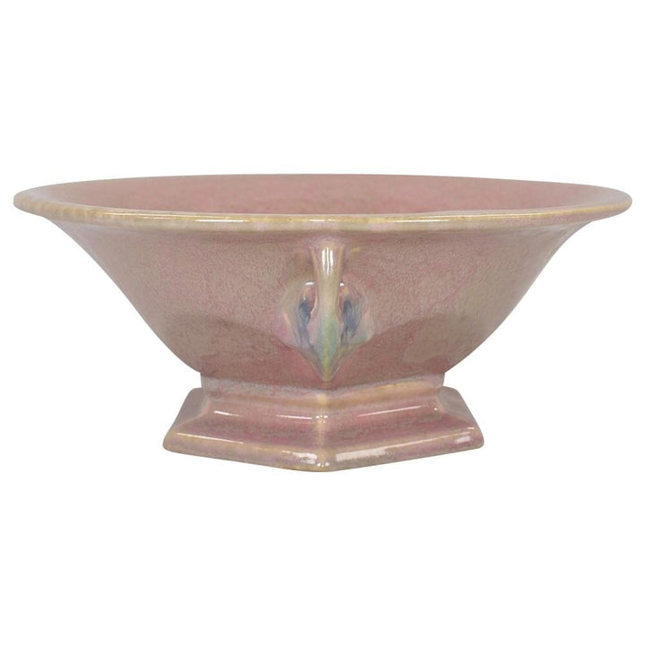 Roseville Tuscany 1927 Vintage Art Deco Pottery Pink Ceramic Bowl 172-9 - Just Art Pottery