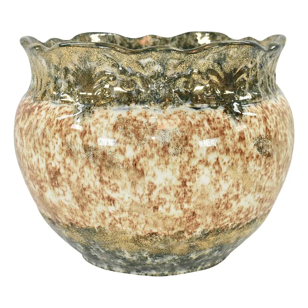 Roseville Cornelian 1902 Antique Pottery Blended Spongeware Jardiniere Planter - Just Art Pottery