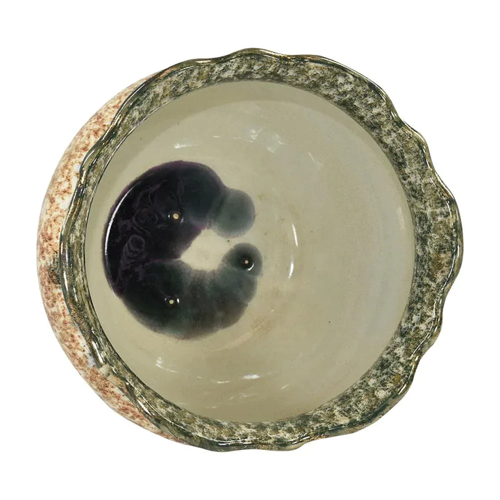 Roseville Cornelian 1902 Antique Pottery Blended Spongeware Jardiniere Planter - Just Art Pottery
