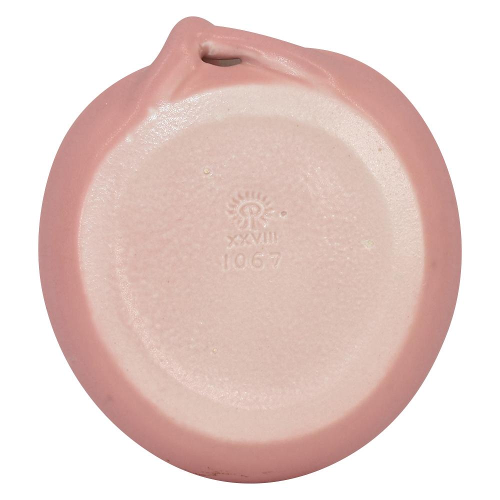 Rookwood Art Pottery 1928 Vintage Pink Ceramic Lily Pad Candle Holder 1067