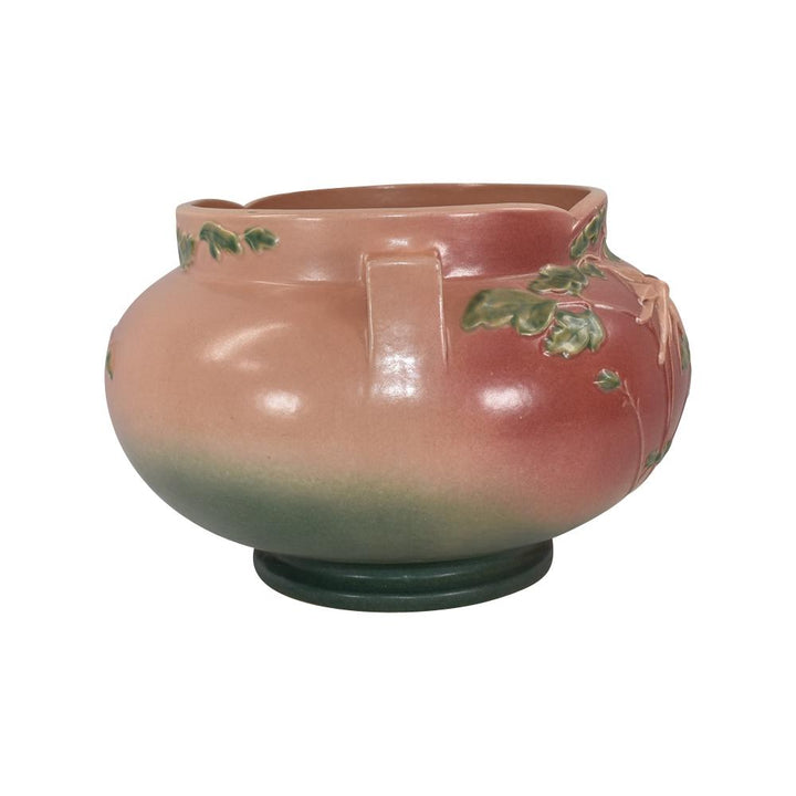 Roseville Columbine 1941 Vintage Art Pottery Pink Jardiniere Planter 655-10 - Just Art Pottery