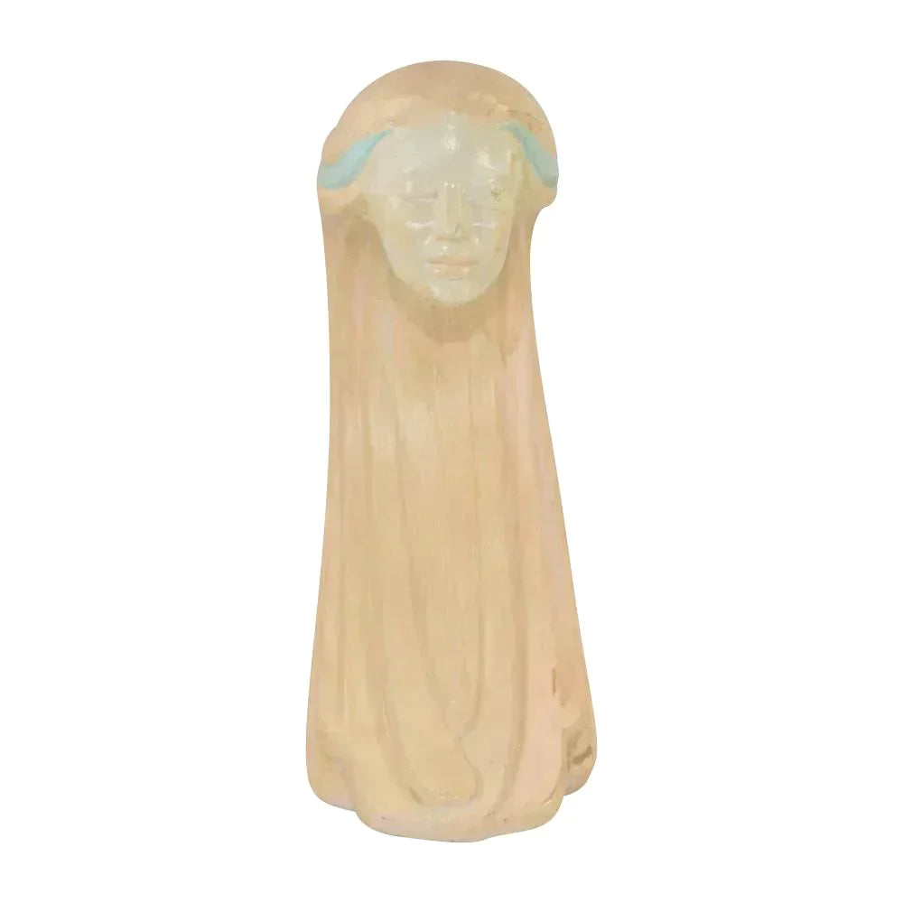 Sittre Ceramics California Pottery 1960s Pastel Lady Head Bust Statue Sculpture - Just Art Pottery