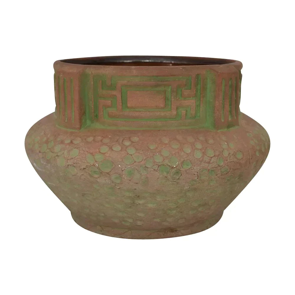 Peters and Reed Moss Aztec Arts And Crafts Pottery Ceramic Jardiniere Planter - Just Art Pottery