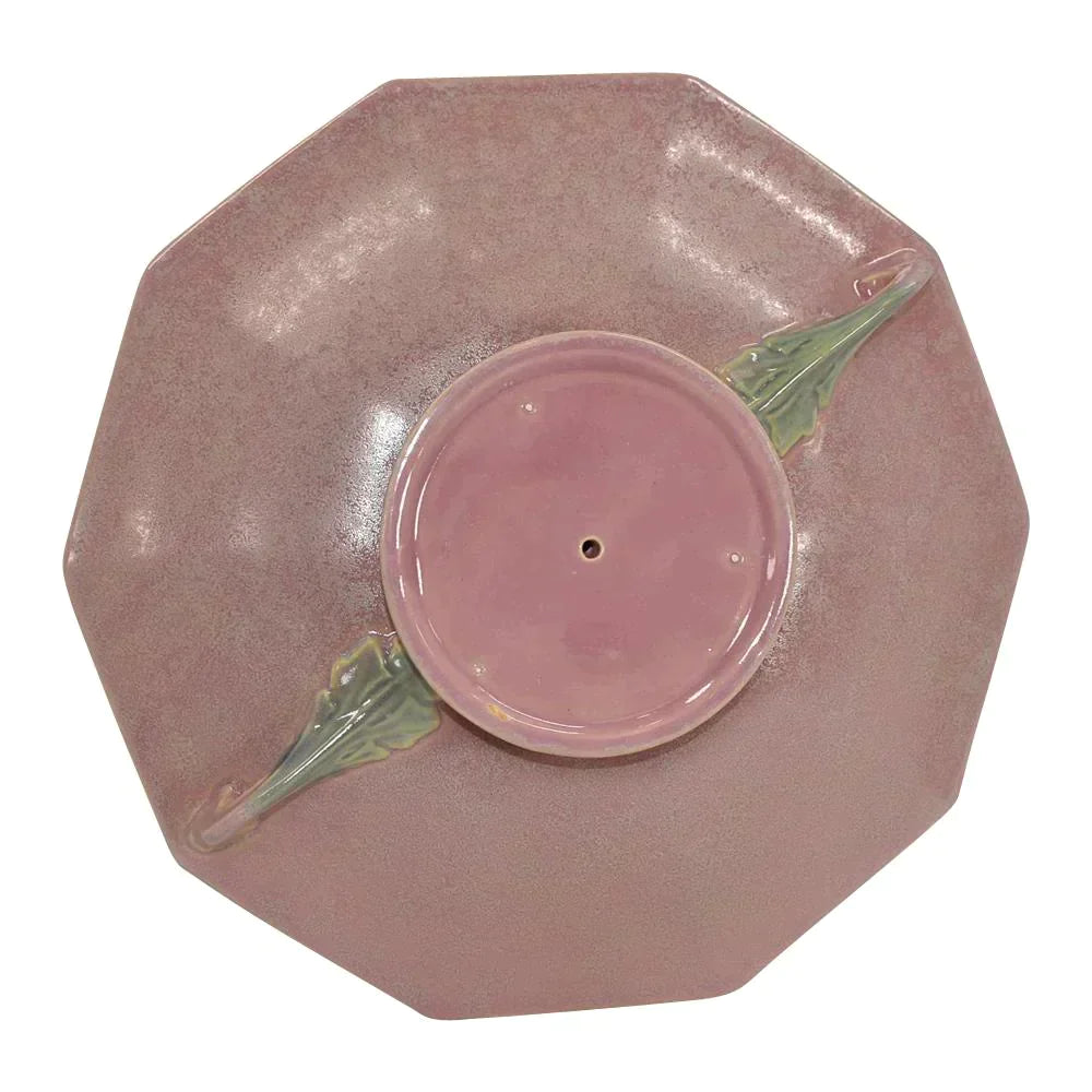 Roseville Tuscany Pink 1927 Vintage Art Deco Pottery Ceramic Bowl 174-12 - Just Art Pottery