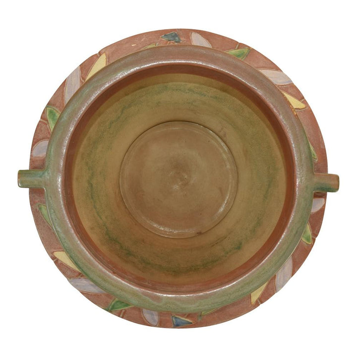 Roseville Futura Tan 1928 Vintage Art Pottery Ceramic Jardiniere Planter 616-10 - Just Art Pottery