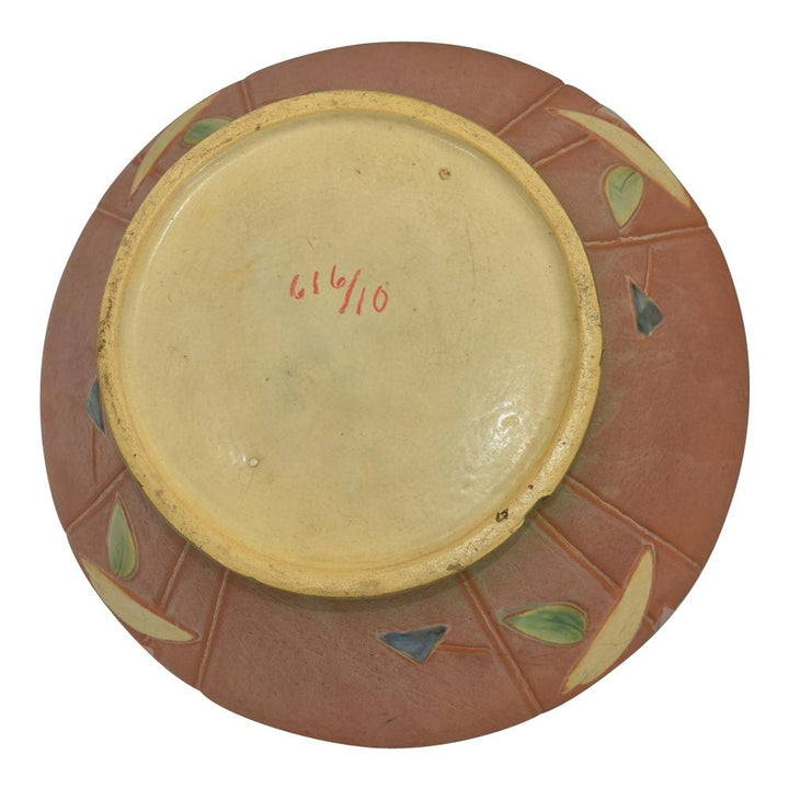 Roseville Futura Tan 1928 Vintage Art Pottery Ceramic Jardiniere Planter 616-10 - Just Art Pottery