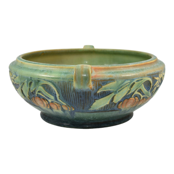 Roseville Baneda Green 1932 Vintage Arts And Crafts Pottery Ceramic Bowl 232-6