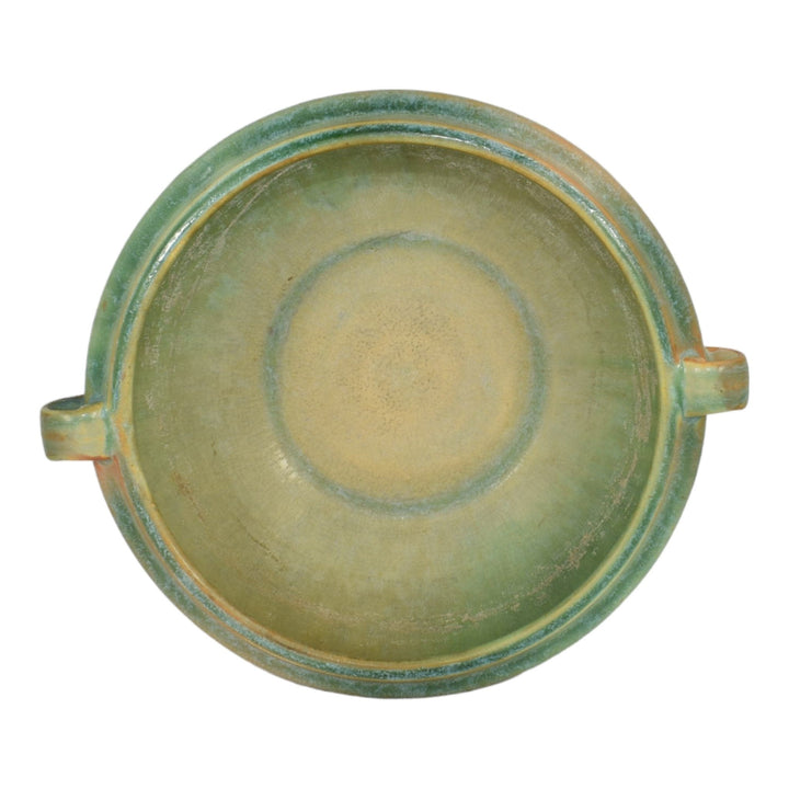 Roseville Baneda Green 1932 Vintage Arts And Crafts Pottery Ceramic Bowl 232-6