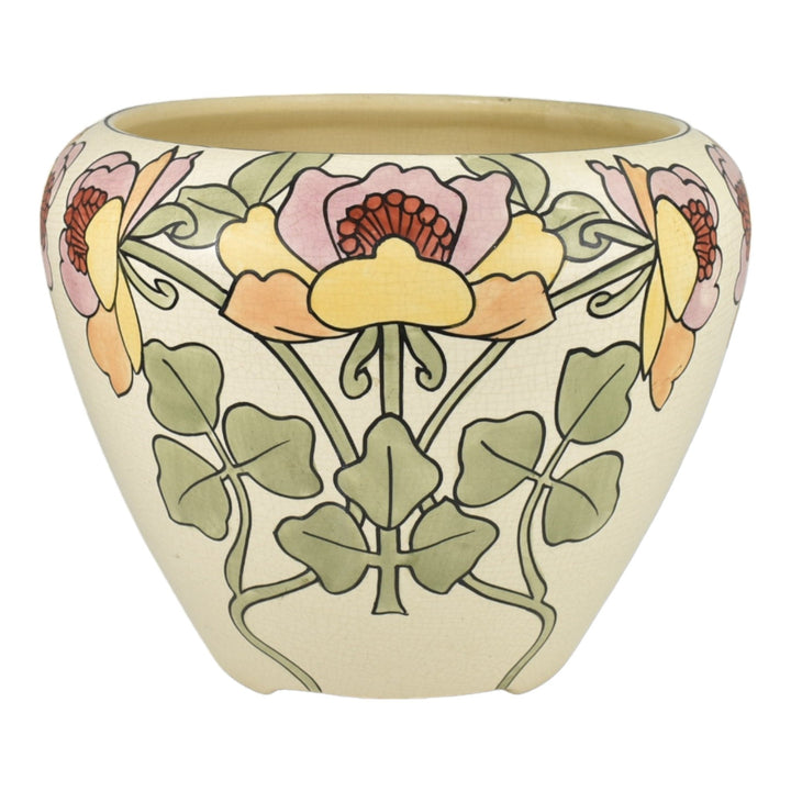 Roseville Persian Creamware 1916 Art Nouveau Pottery Jardiniere Planter 462-8 - Just Art Pottery