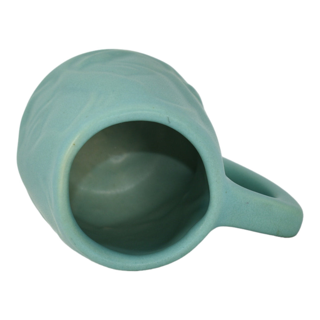 Van Briggle 1990s Vintage Art Pottery Blue Ceramic Mug - Just Art Pottery