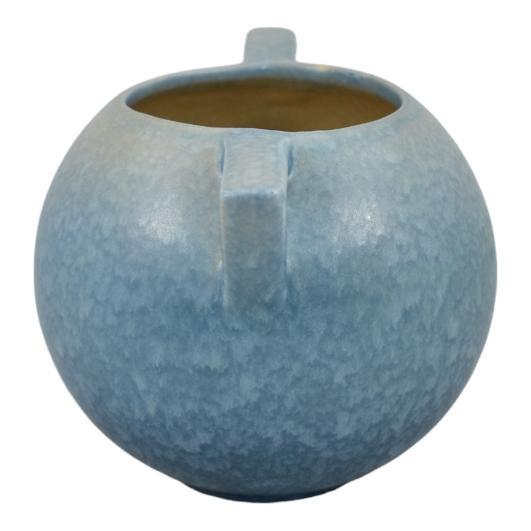 Roseville Rozane Patterns Blue 1941 Mid Century Modern Art Pottery Vase 398-4 - Just Art Pottery