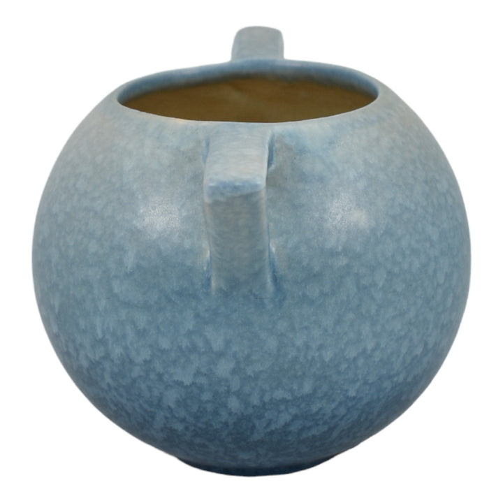 Roseville Rozane Patterns Blue 1941 Mid Century Modern Art Pottery Vase 398-4 - Just Art Pottery