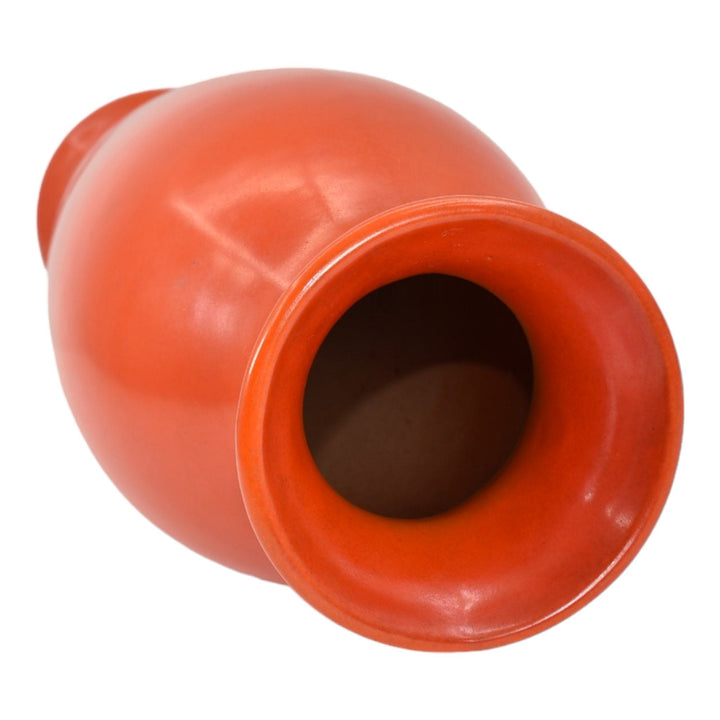 Weller Chengtu 1925-36 Vintage Art Deco Pottery Lava Red Orange Ceramic Vase - Just Art Pottery