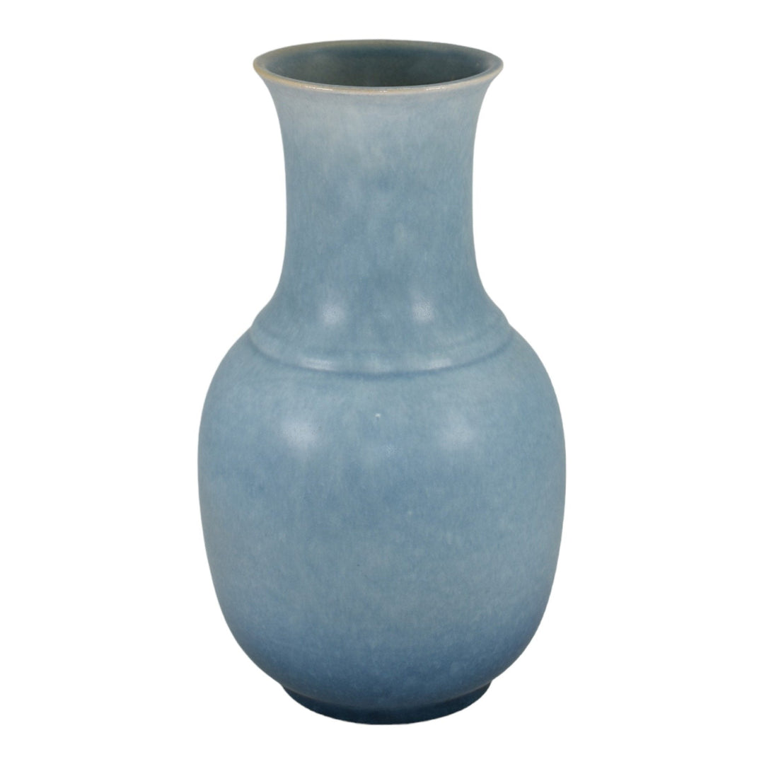Roseville Rozane Patterns Blue 1941 Mid Century Modern Pottery Ceramic Vase 8-10