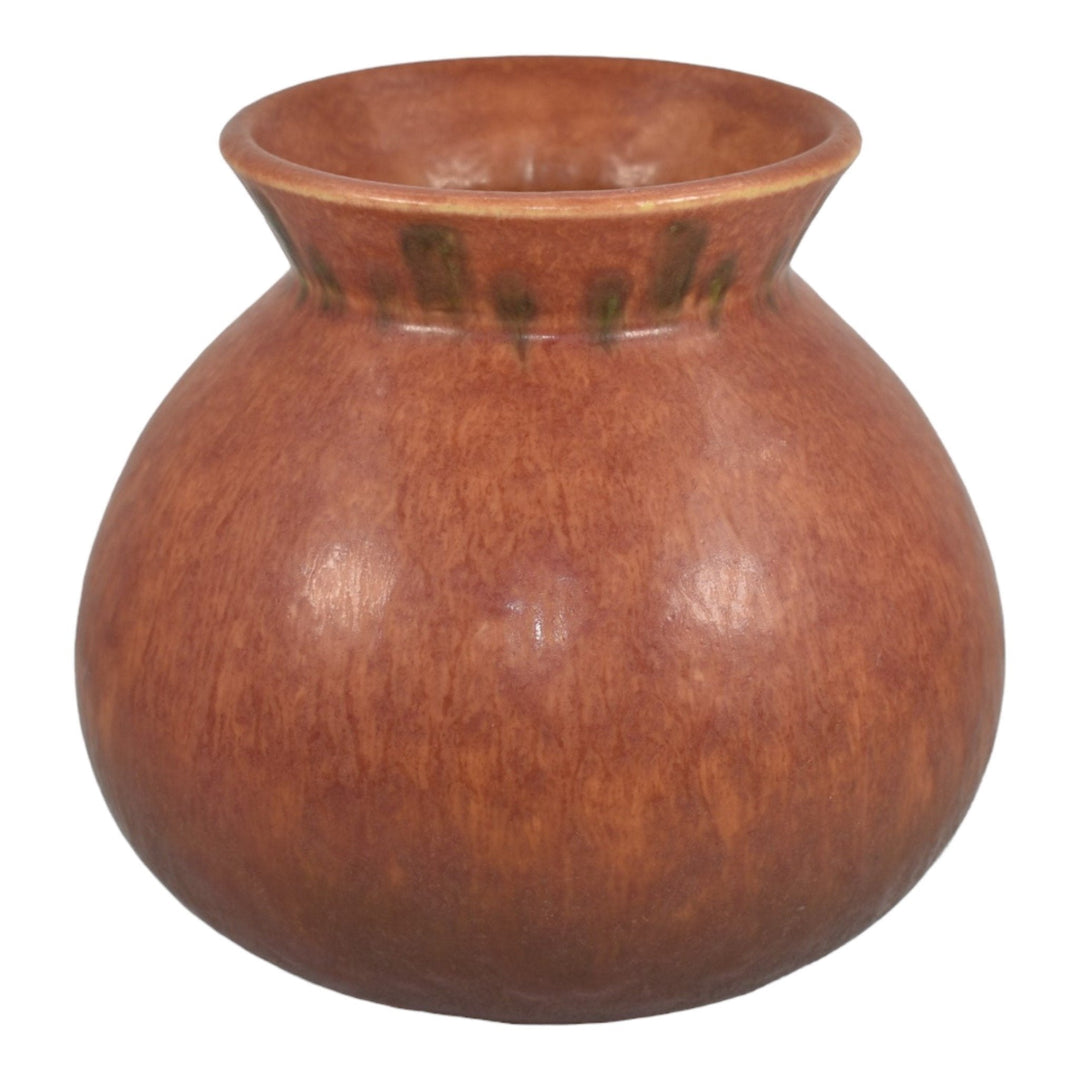 Roseville Windsor Brown 1931 Vintage Art Pottery Ceramic Flower Vase 547-6 - Just Art Pottery