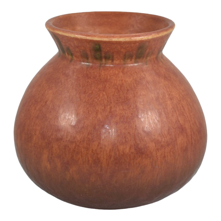 Roseville Windsor Brown 1931 Vintage Art Pottery Ceramic Flower Vase 547-6 - Just Art Pottery