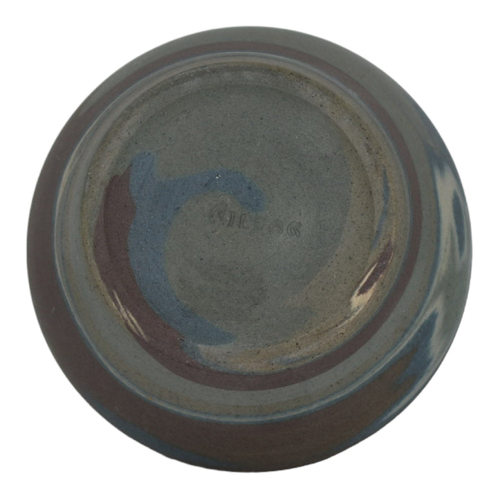 Niloak Mission Swirl 1910-24 Vintage Hand Made Pottery Ceramic Planter 4" Vase - Just Art Pottery