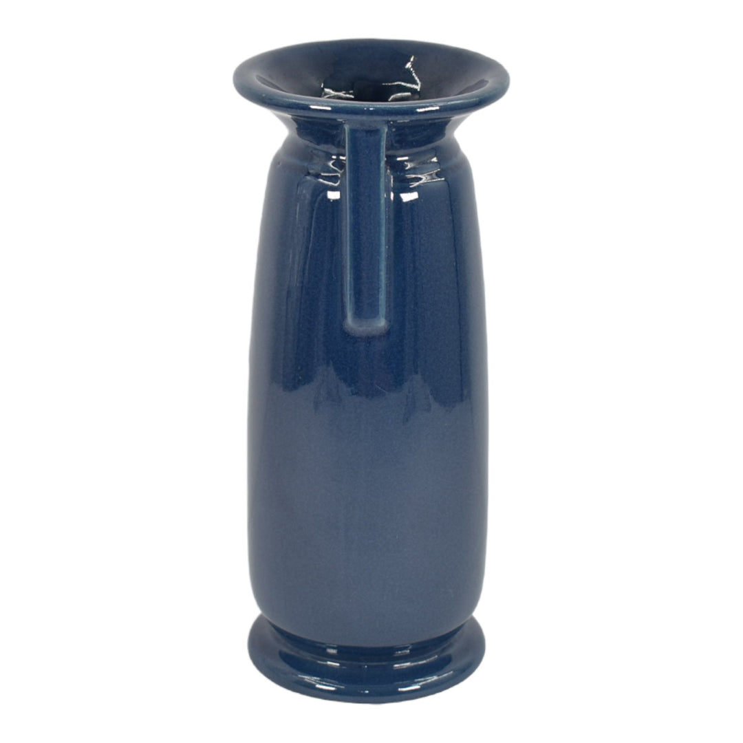 Roseville Rosecraft Colors Blue 1921 Vintage Art Deco Pottery Ceramic Vase 248-8 - Just Art Pottery