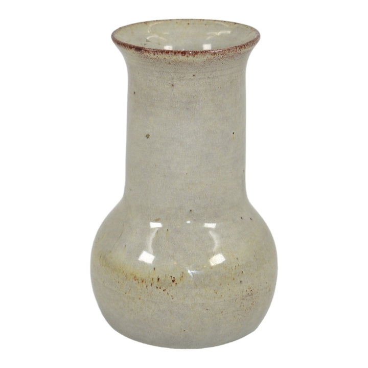 Pine Ridge Sioux Dakota Pottery Hand Crafted Mottled Gray Ceramic Vase Irving - Just Art Pottery