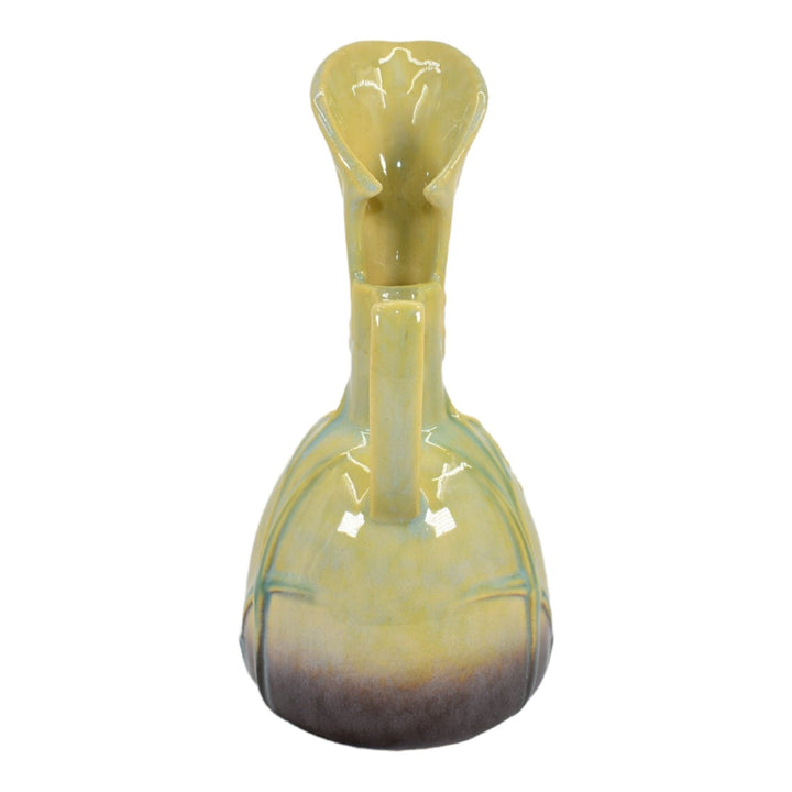 Roseville Wincraft Green 1948 Mid Century Modern Art Pottery Ceramic Ewer 216-8 - Just Art Pottery