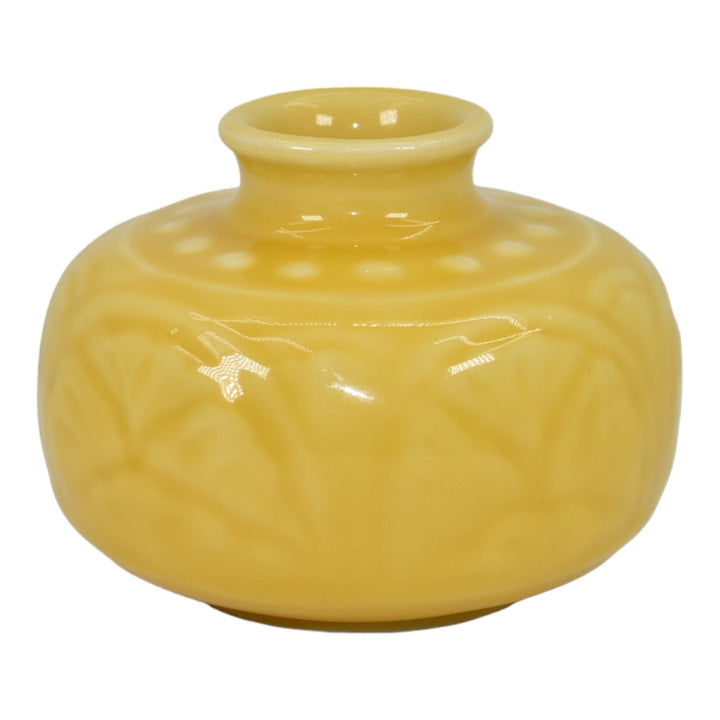 Rookwood 1934 Vintage Art Deco Pottery Yellow Ceramic Flower Vase 6454 - Just Art Pottery