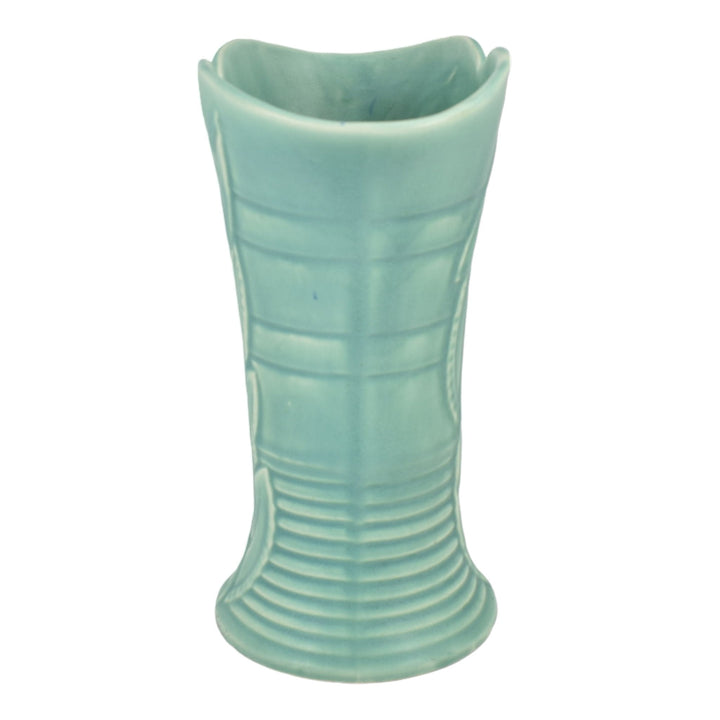 Arthur Wood Harford England Vintage Art Deco Pottery Green Ceramic Pitcher Vase - Just Art Pottery