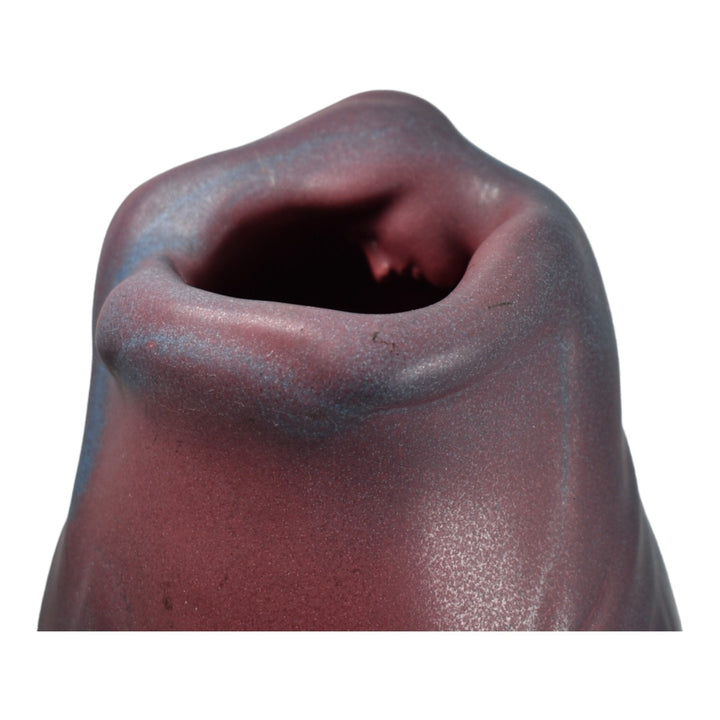 Van Briggle 1922-26 USA Vintage Art Pottery Mulberry Red Lorelei Ceramic Vase - Just Art Pottery