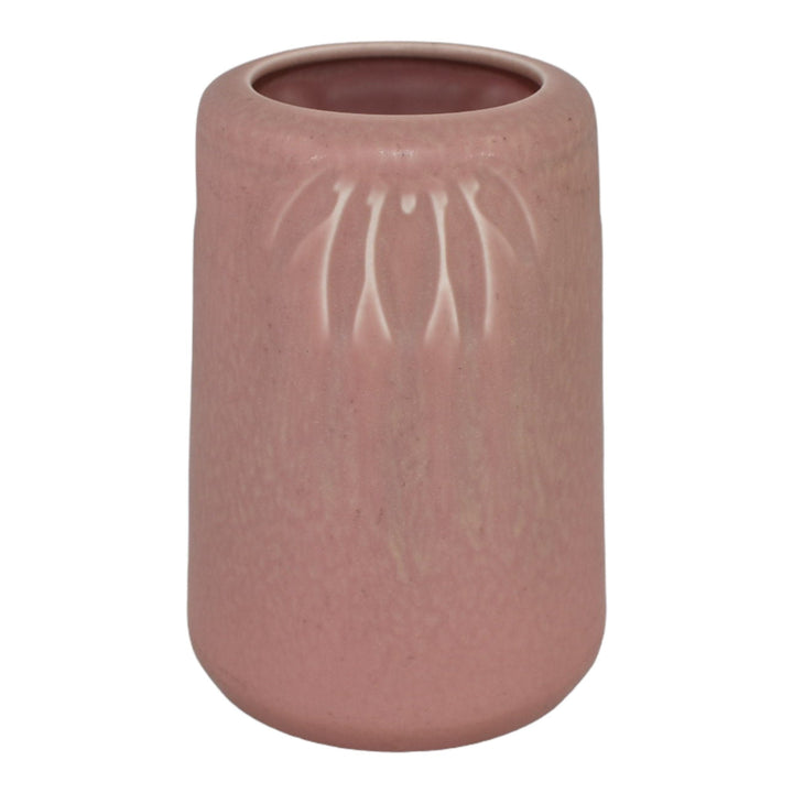 Rookwood 1930 Vintage Pottery Mottled Matte Pink Floral Design Ceramic Vase 1903 - Just Art Pottery