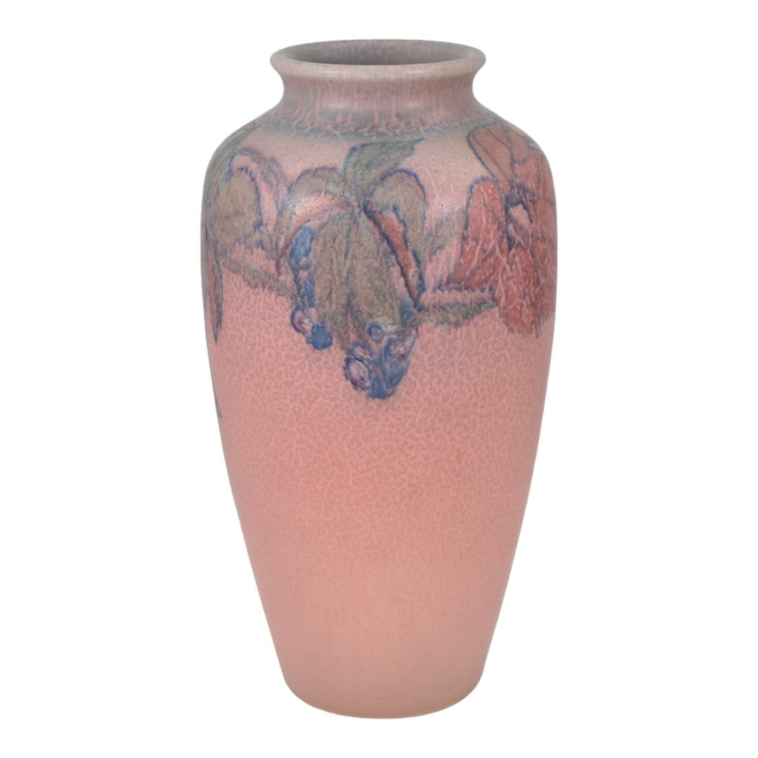 Rookwood 1926 Vintage Art Pottery Pink Vellum Glaze Flower Vase 614E Coyne