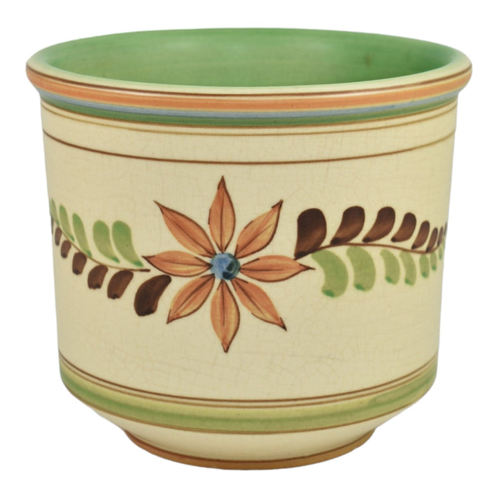 Weller Bonito 1927-33 Vintage Pottery Hand Painted Ceramic Jardiniere Planter - Just Art Pottery