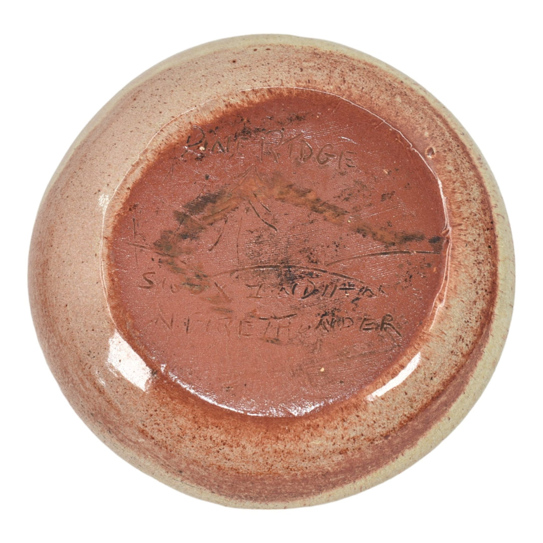 Pine Ridge Sioux Dakota 1930s Pottery Hand Made Brown Ceramic Bowl Fire Thunder - Just Art Pottery