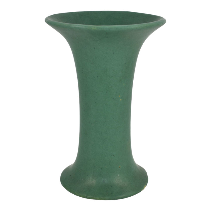 Roseville Matte Green 1907 Vintage Art Pottery Ceramic Flaring Rim Vase 5-7 - Just Art Pottery