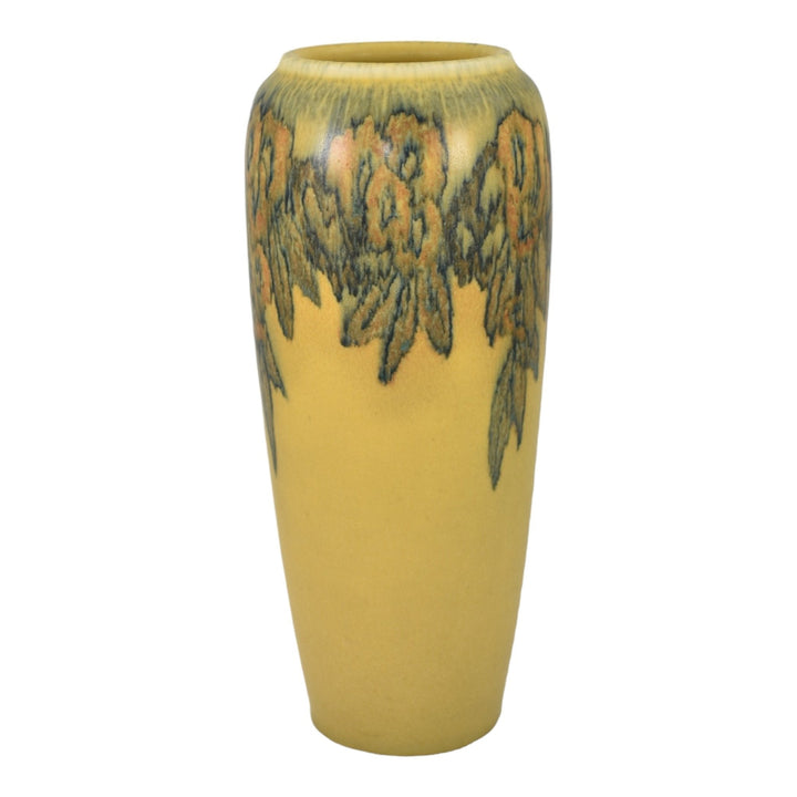 Rookwood 1924 Arts And Crafts Pottery Mat Glaze Floral Yellow Vase 951D Jones - Just Art Pottery