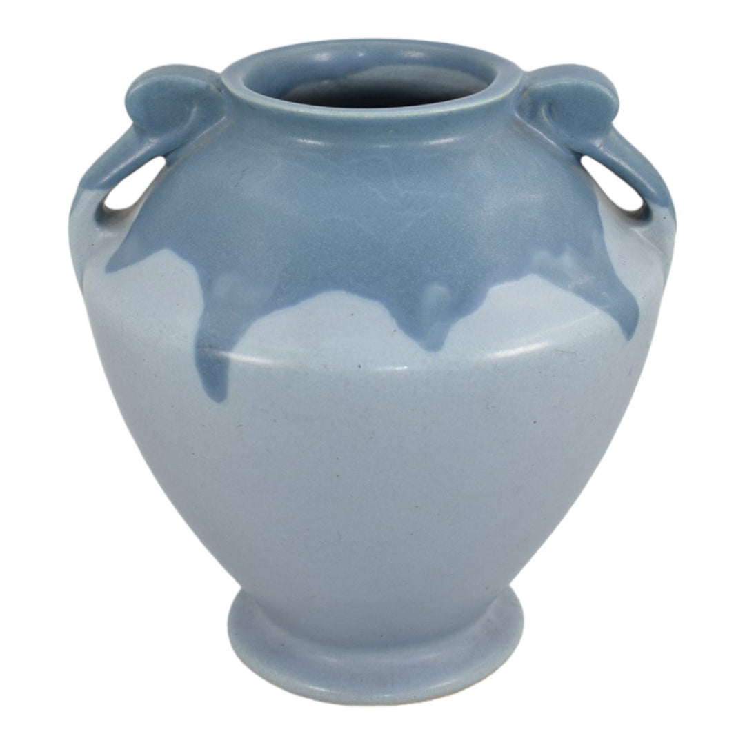 Roseville Carnelian I Blue 1926 Vintage Arts And Crafts Pottery Vase 331-7 - Just Art Pottery