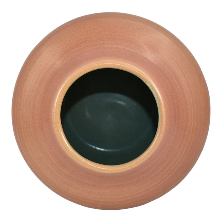 North Dakota School of Mines UND Vintage Hand Made Pottery Brown Vase Mattson - Just Art Pottery